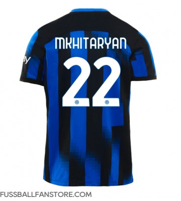 Inter Milan Henrikh Mkhitaryan #22 Replik Heimtrikot 2023-24 Kurzarm